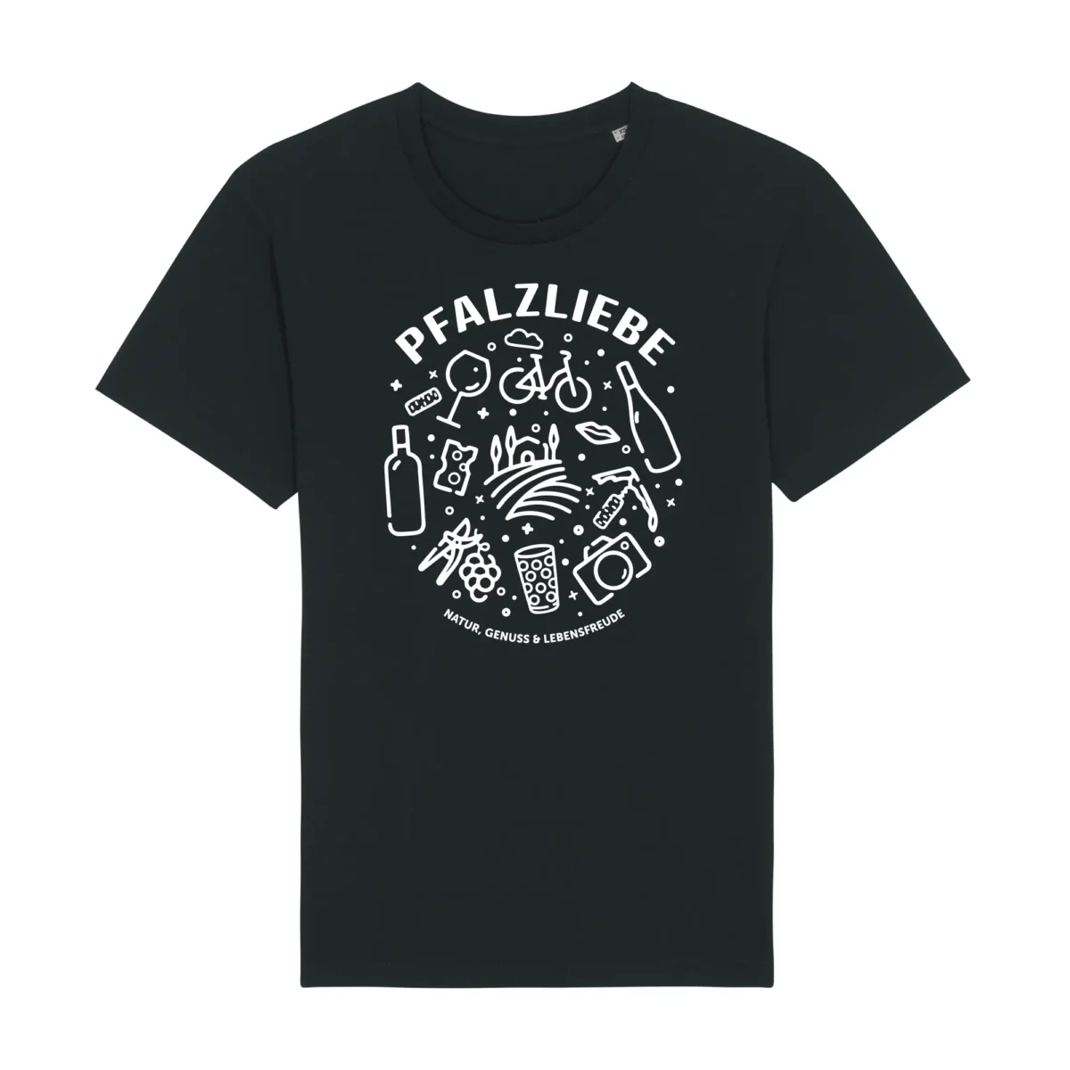 T-Shirt Natur Genuss Lebensfreude T-Shirt Natur Genuss Lebensfreude in Schwarz und Weiß